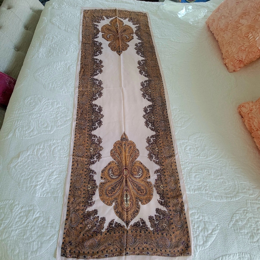 VERY LARGE LONG SCARF, JUST LIKE NEW. 60"X21"